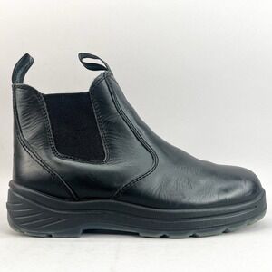 Thorogood Womens 9.5M Quick‎ Release 6" Station Boots Black Leather Work Shoes